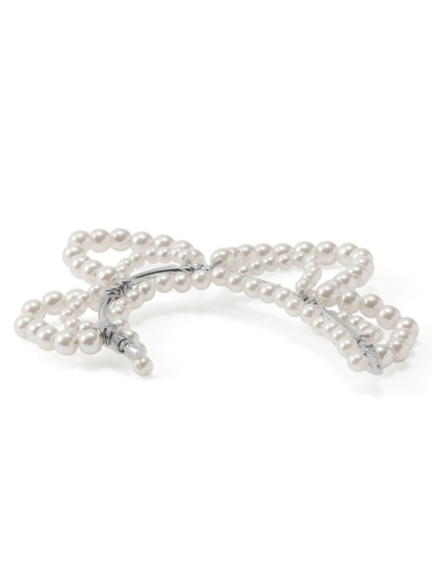 フラワーモチーフパールイヤーカフ