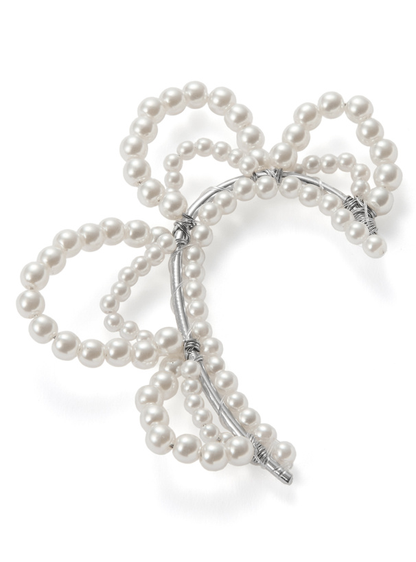 フラワーモチーフパールイヤーカフ