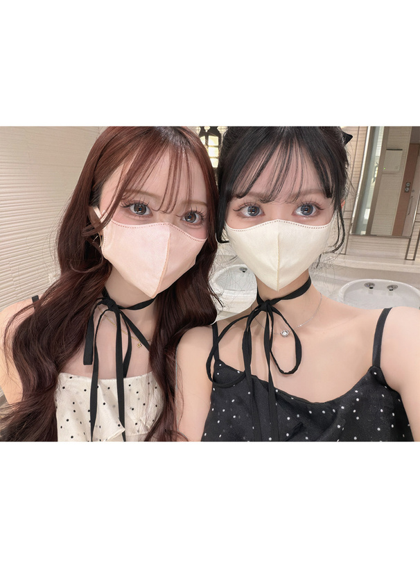 ひめか着用2DフィットUVカット小顔マスク スリムサイズ 30枚セット