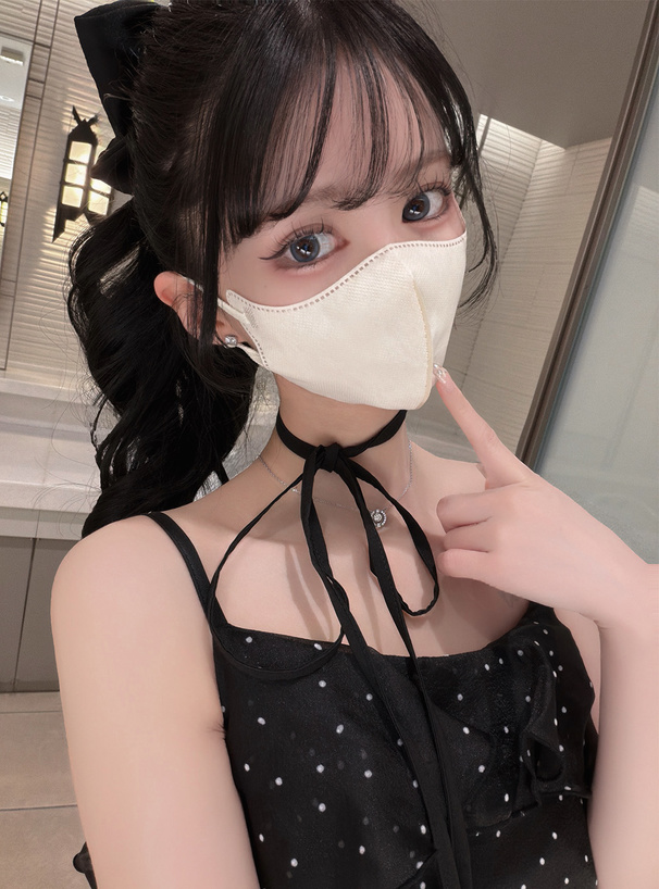 ひめか着用2DフィットUVカット小顔マスク スリムサイズ 30枚セット