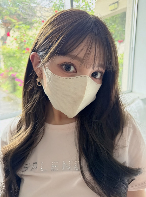 ひめか着用2DフィットUVカット小顔マスク スリムサイズ 30枚セット