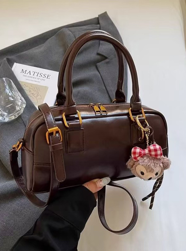 2Wayエナメルミニボストンバッグ