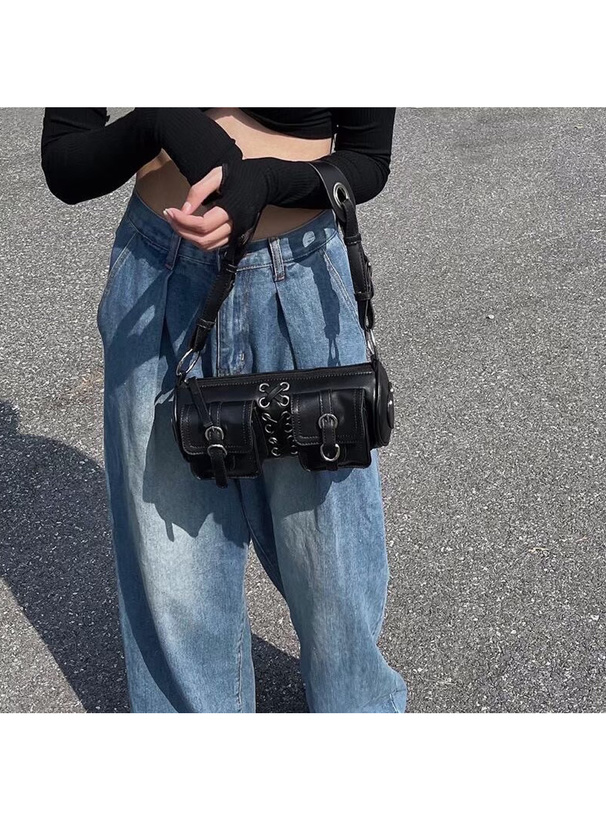 2Wayダブルポケットレースアップバッグ