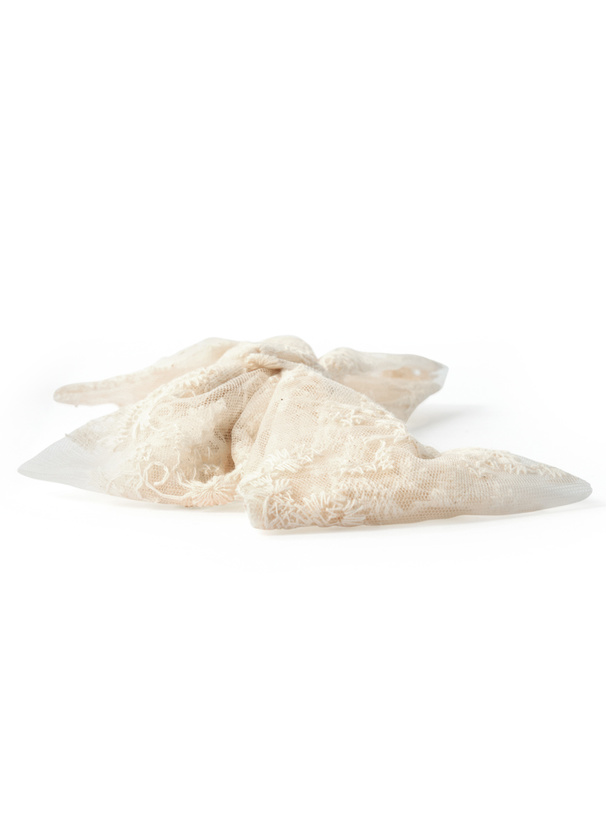 チュールレースリボンバレッタ