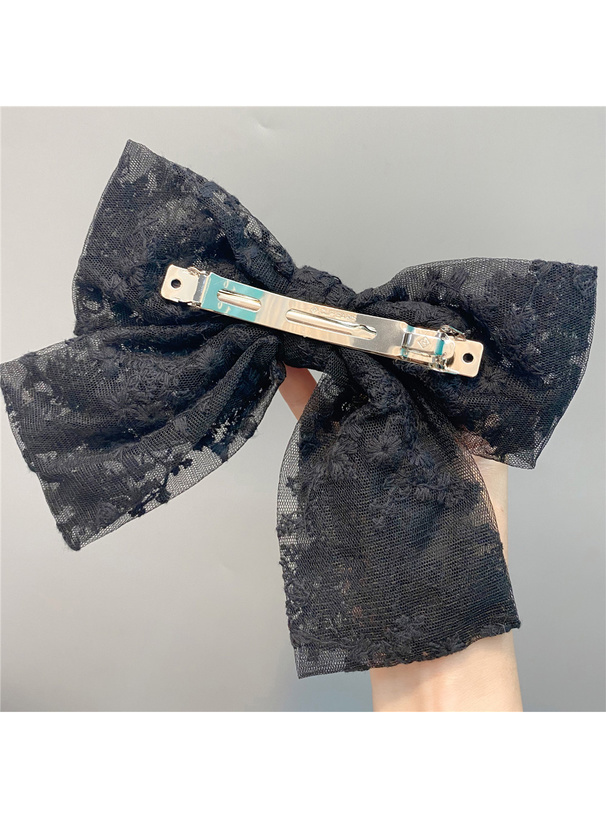 チュールレースリボンバレッタ