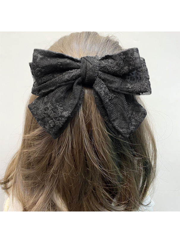 チュールレースリボンバレッタ