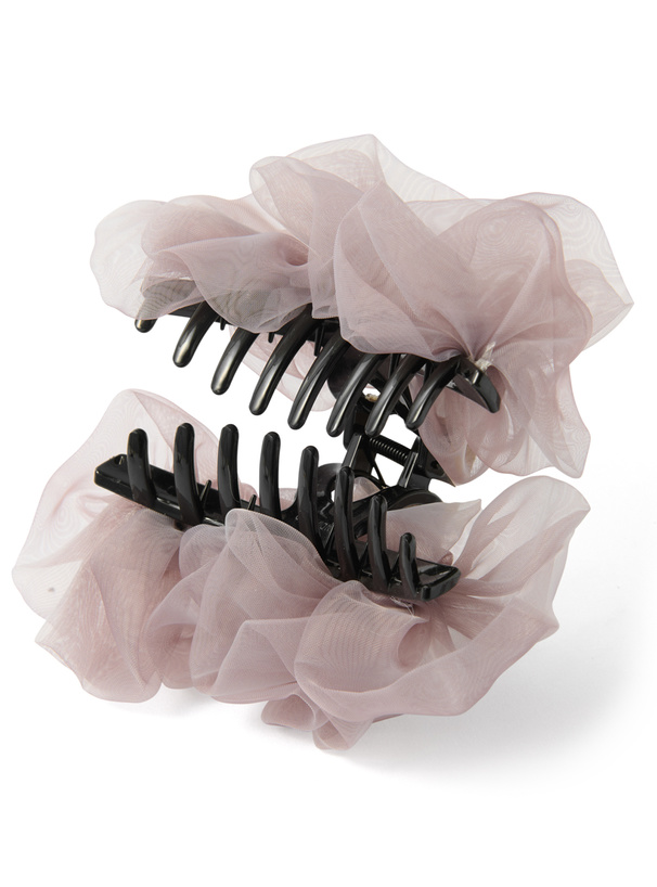 オーガンジーフリルヘアクリップ