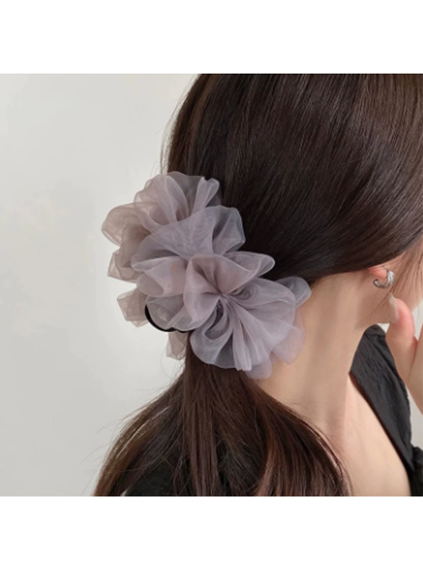 オーガンジーフリルヘアクリップ