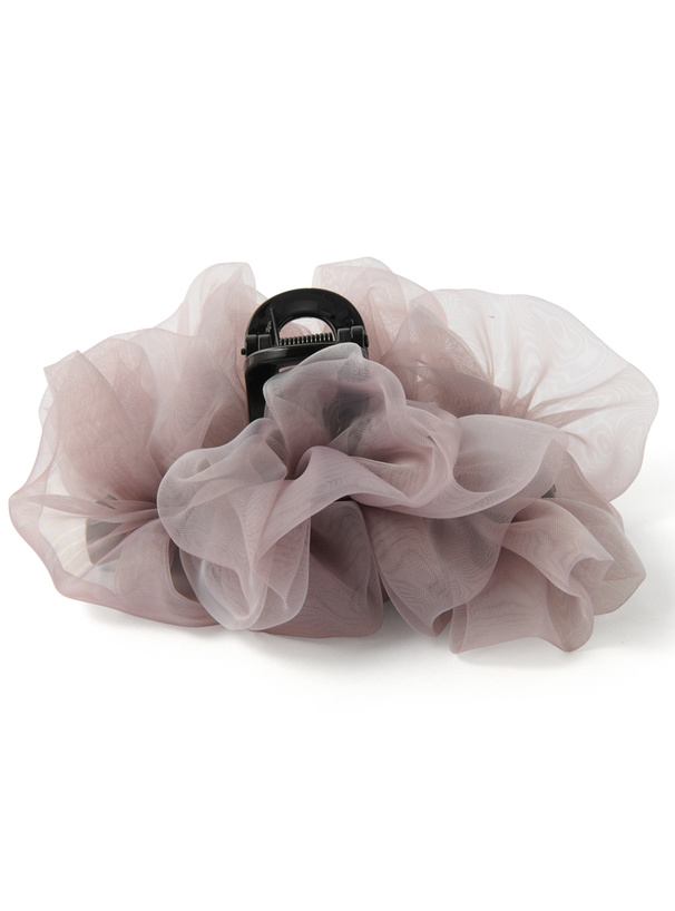 オーガンジーフリルヘアクリップ