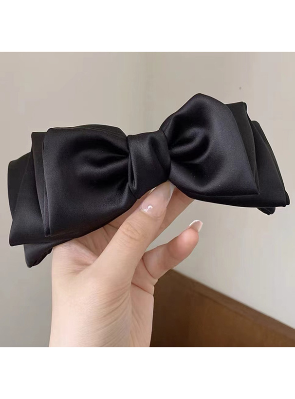 サテンビッグリボンバレッタ