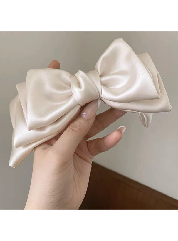 サテンビッグリボンバレッタ