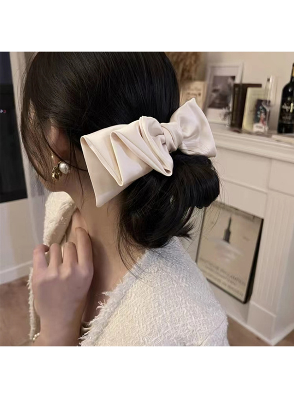 サテンビッグリボンバレッタ