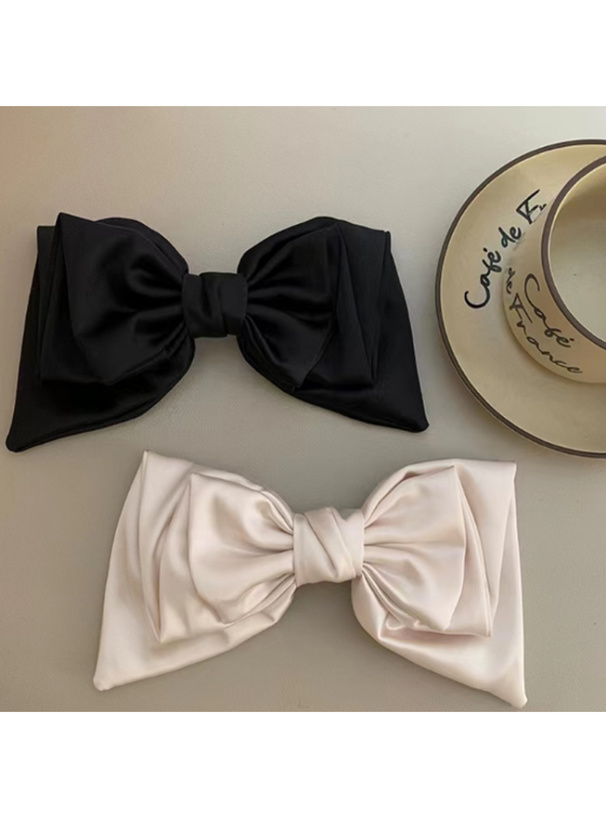 サテンビッグリボンバレッタ