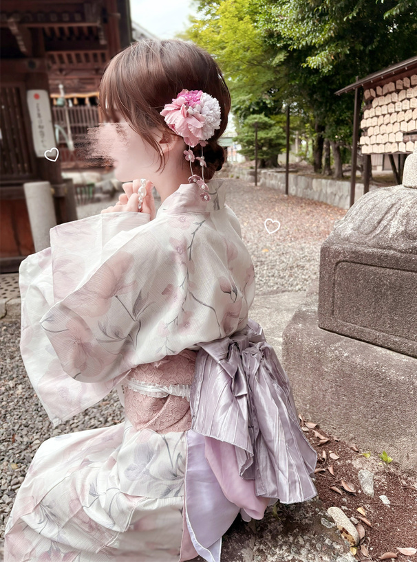 フラワーコサージュヘアクリップ