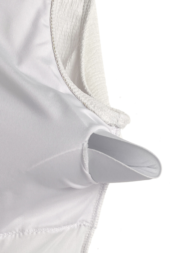 ウエストリボンラッフルワンピース水着