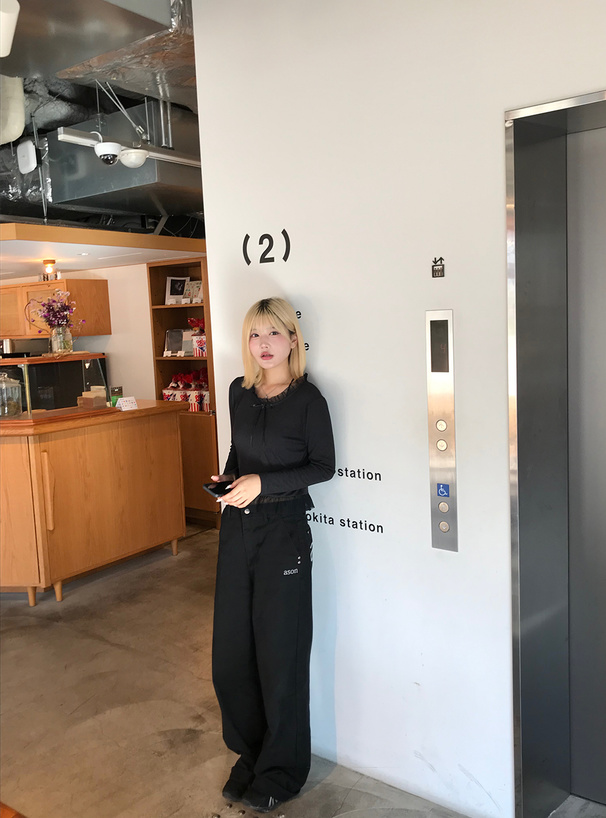 チュールフリルリボンリブトップス