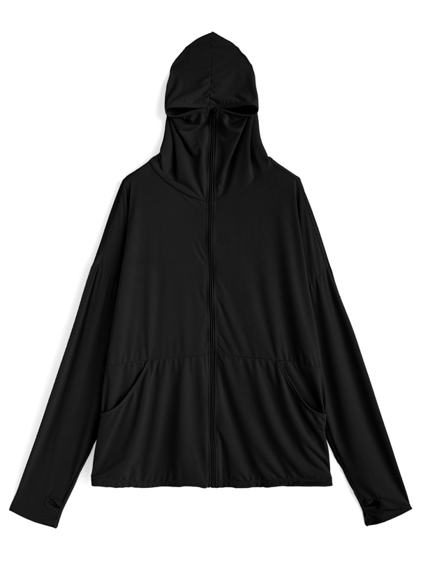 サムホール付きラッシュガードパーカー