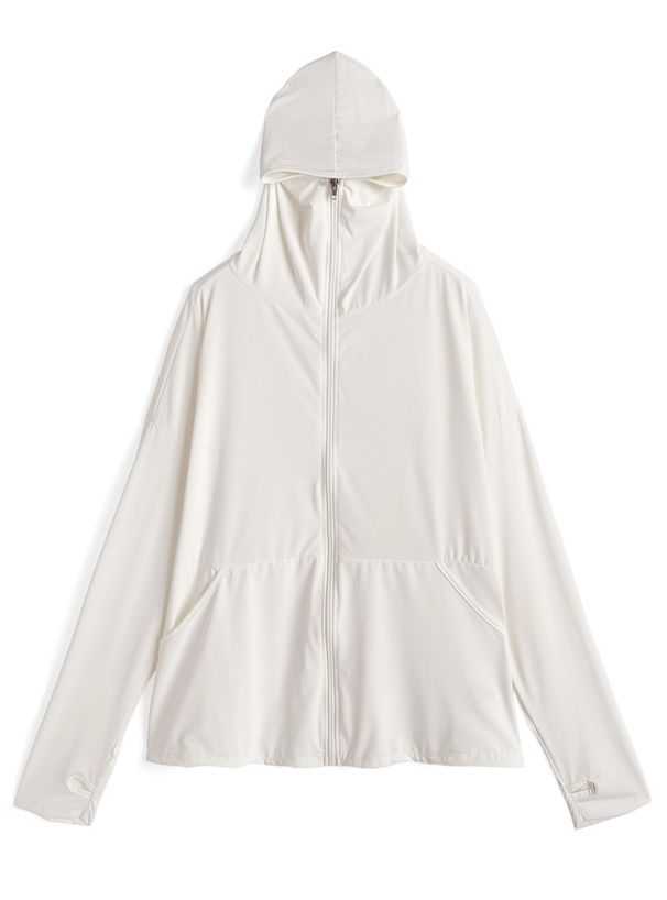 サムホール付きラッシュガードパーカー