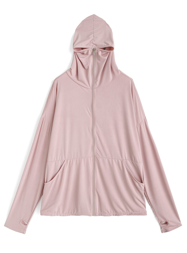 サムホール付きラッシュガードパーカー