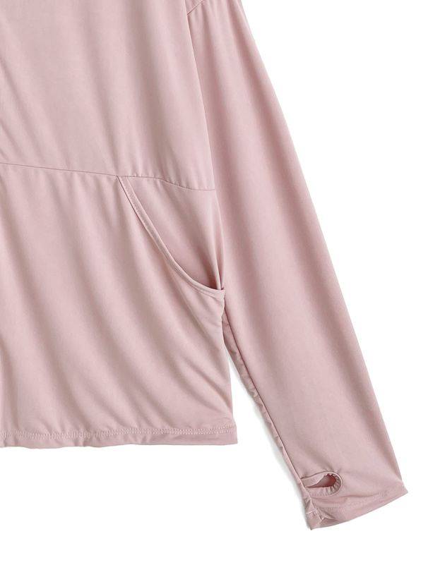 サムホール付きラッシュガードパーカー