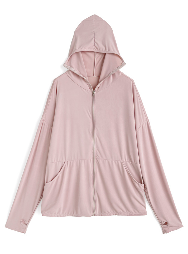 サムホール付きラッシュガードパーカー