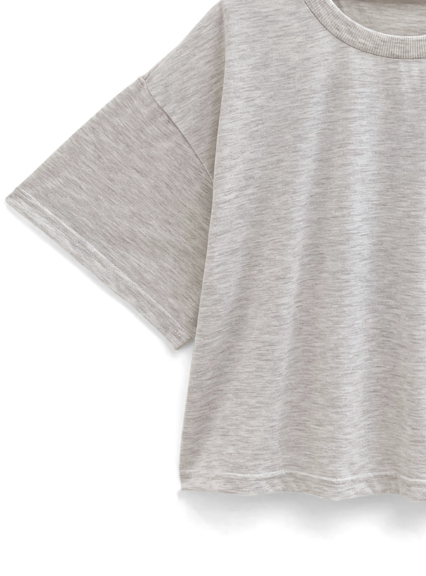 ラメ発泡プリントハートロゴTシャツ