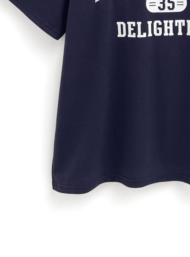 レースロゴプリントロングTシャツ