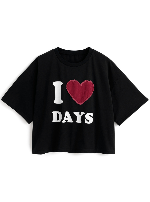 ハートロゴプリントTシャツ[sf1120]