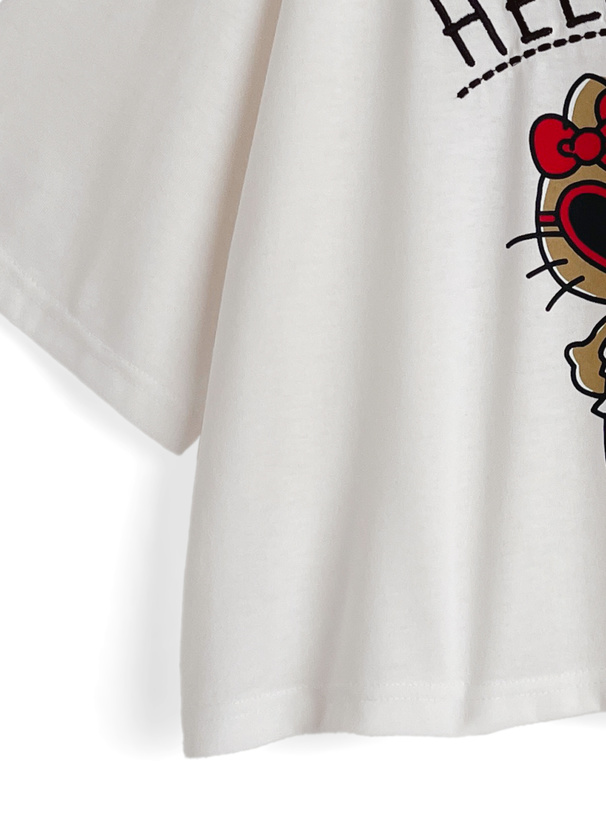 サンリオキャラクターズ ハローキティサマープリントTシャツ