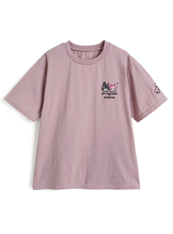 サンリオキャラクターズ マイメロディ＆クロミアニバーサリー刺繍Tシャツ