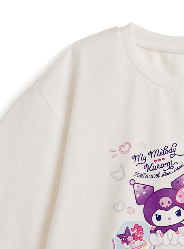 サンリオキャラクターズ マイメロディ＆クロミアニバーサリープリントTシャツ