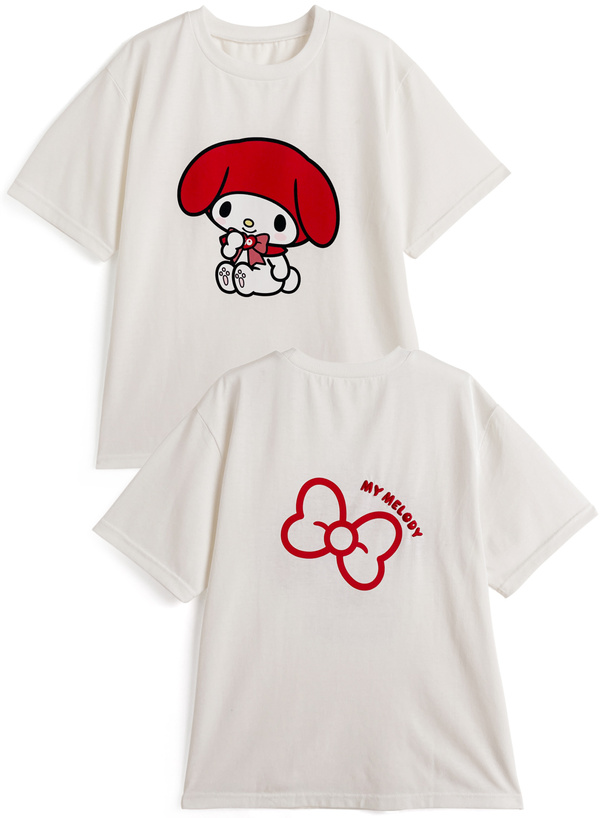 サンリオキャラクターズ マイメロディ50周年プリントTシャツ