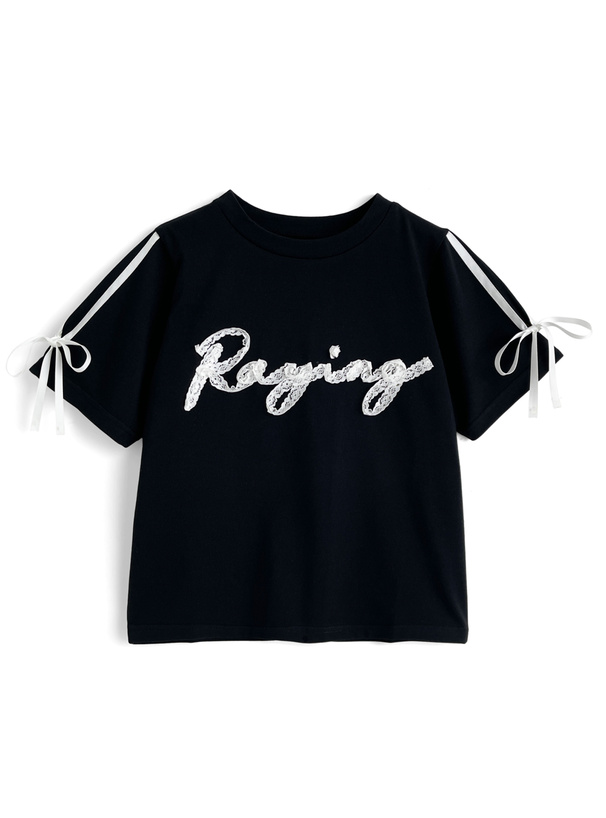 レースロゴラインリボンTシャツ[sf1151]