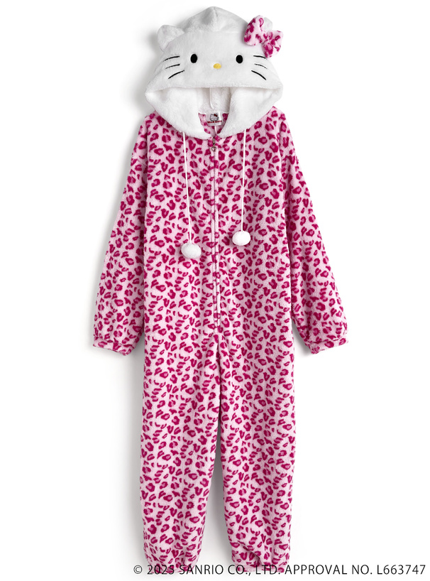 サンリオキャラクターズコラボ レオパードキティオールインワン[sf1169