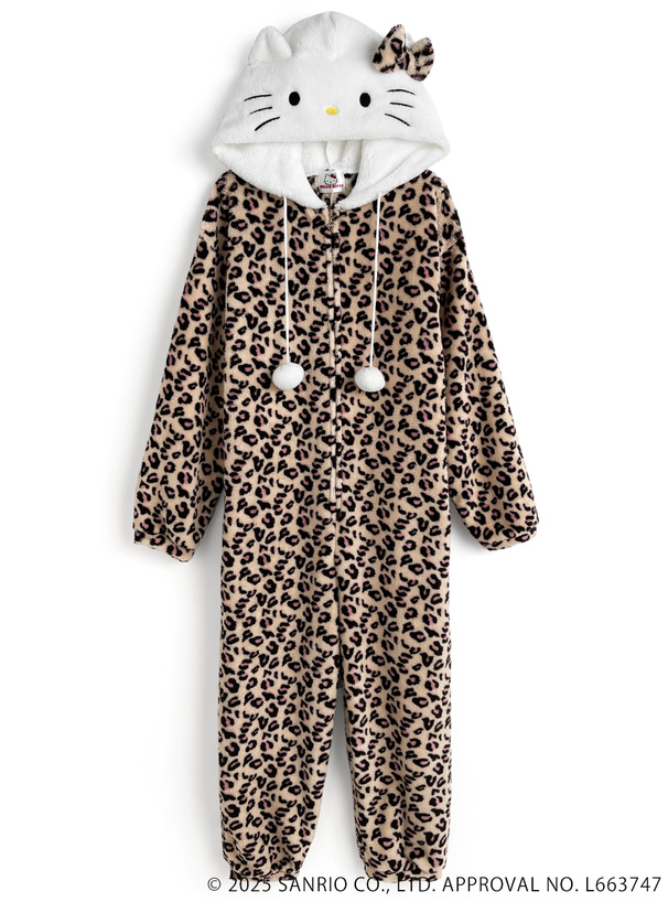 サンリオキャラクターズコラボ レオパードキティオールインワン[sf1169