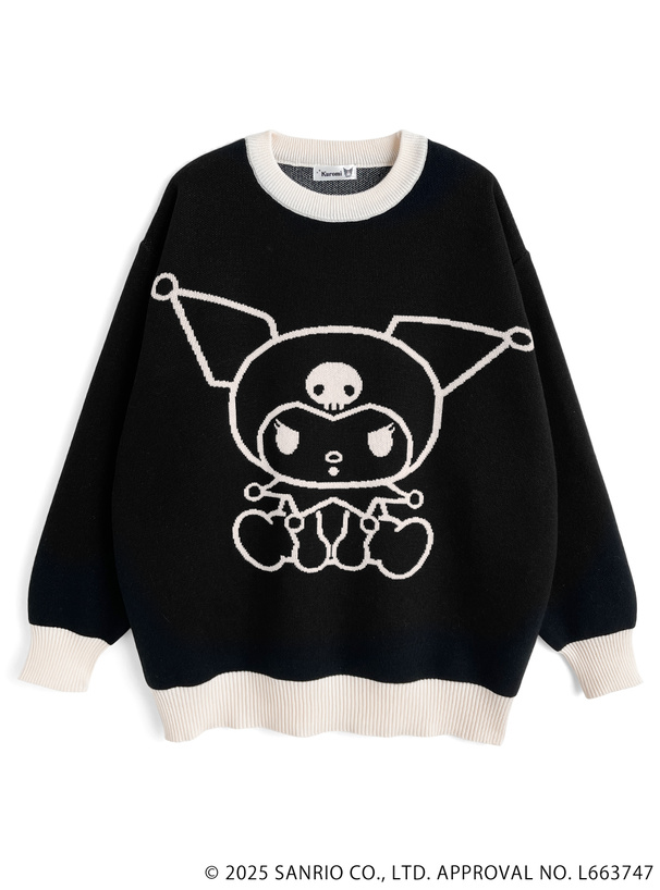 サンリオキャラクターズ　クロミ配色ニットトップス[sf1187]