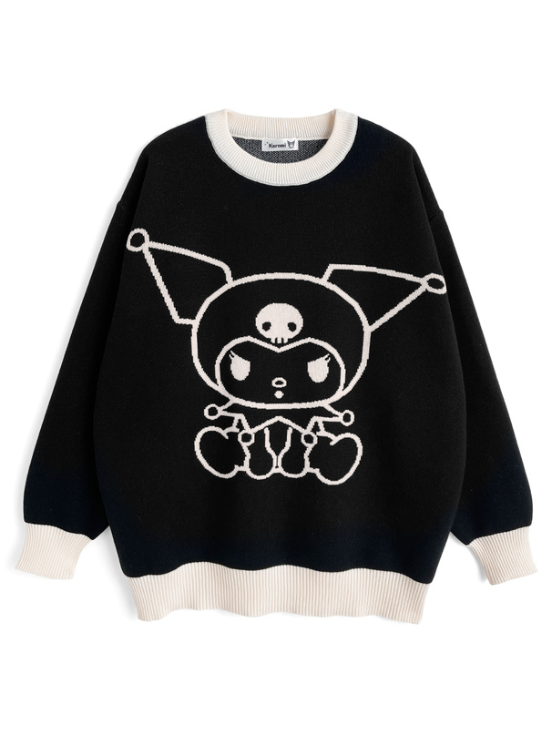 サンリオキャラクターズ クロミ配色ニットトップス[sf1187