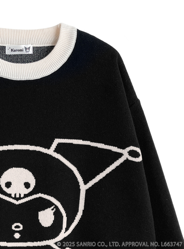サンリオキャラクターズ クロミ配色ニットトップス[sf1187