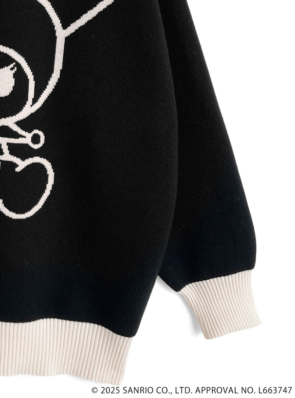 サンリオキャラクターズ クロミ配色ニットトップス[sf1187