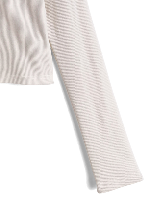 レースドッキングレースアップリブトップス