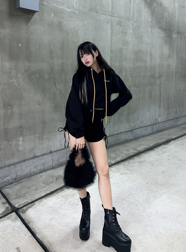 レオパード柄フードスウェットパーカー[sf1213] | レディース