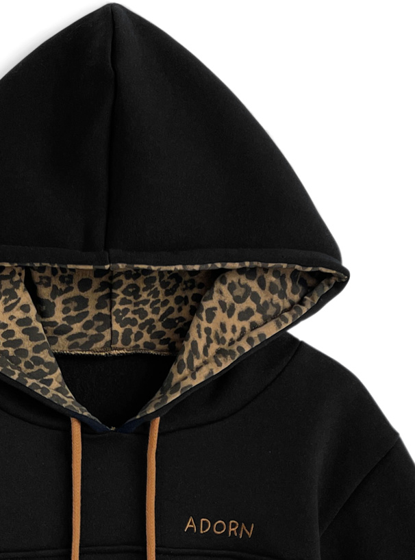 レオパード柄フードスウェットパーカー[sf1213] | レディース