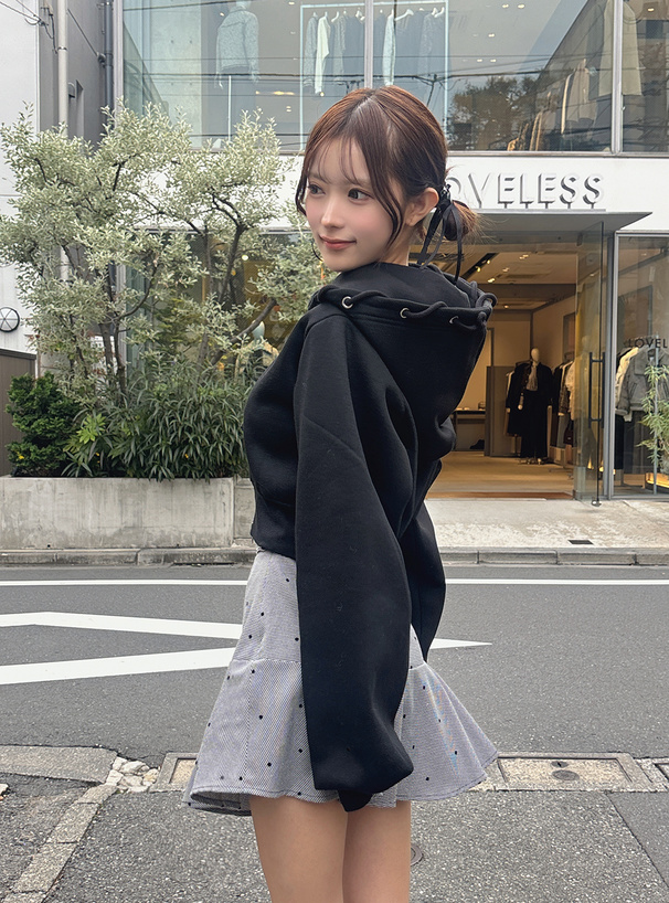 ダブルジップスウェットパーカー