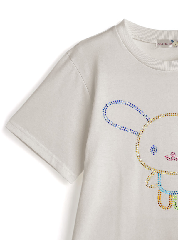 サンリオキャラクターズ　ウサハナラインストーンTシャツ