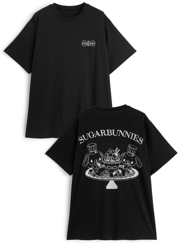 サンリオキャラクターズ　シュガーバニーズロゴプリントTシャツ