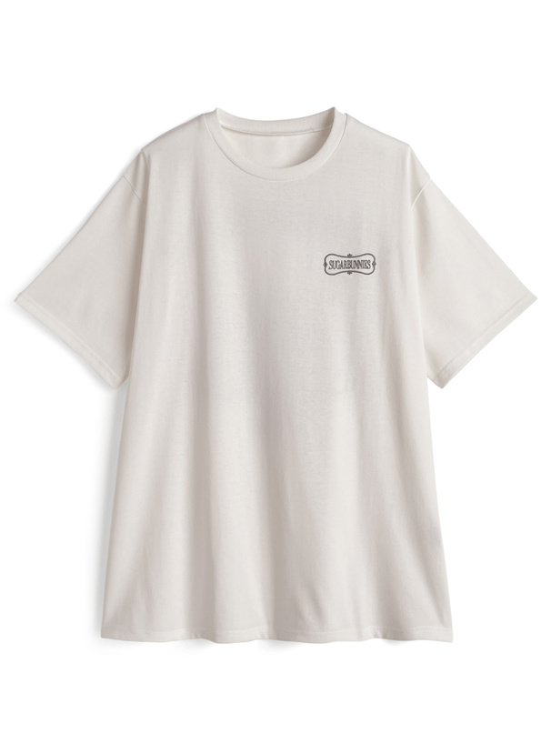 サンリオキャラクターズ　シュガーバニーズロゴプリントTシャツ