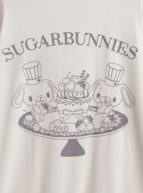 サンリオキャラクターズ　シュガーバニーズロゴプリントTシャツ