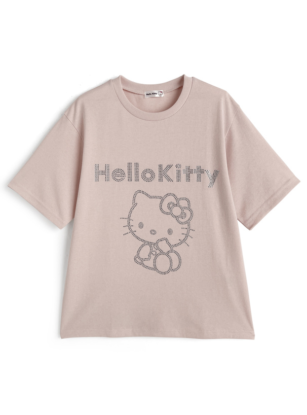 サンリオキャラクターズ　ハローキティラインストーンTシャツ