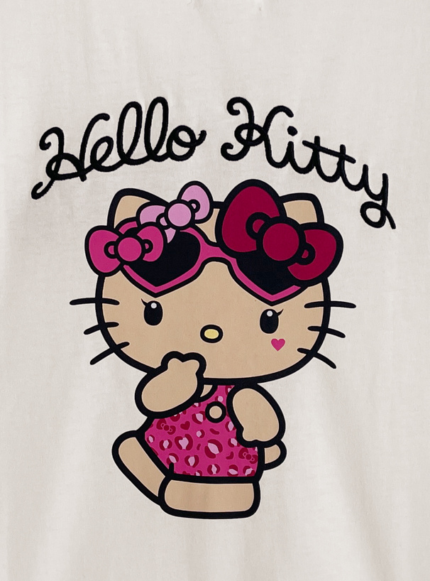 サンリオキャラクターズ　ハローキティ日焼けプリントTシャツ