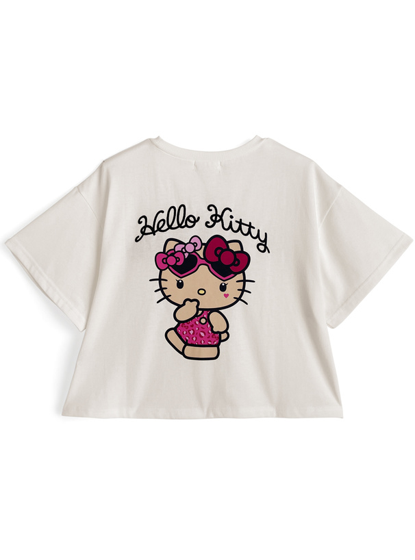 サンリオキャラクターズ　ハローキティ日焼けプリントTシャツ